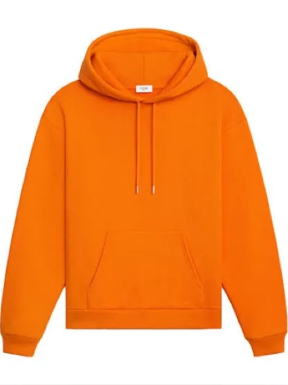 CELINE Cotton Unisex Sweatshirt In Bright Orange S/S 2021 Collection Size Medium
